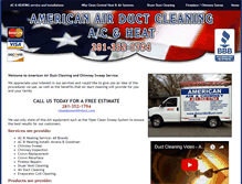 Tablet Screenshot of ameriairduct.com